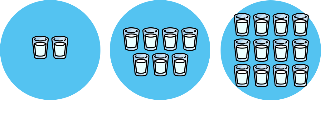 グラスに入った牛乳