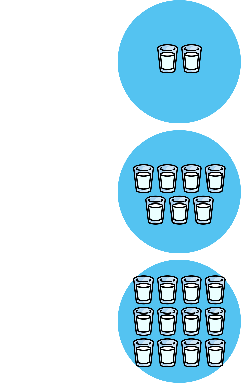 グラスに入った牛乳